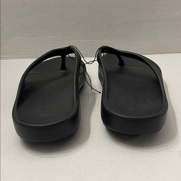 OOFOS Unisex OOriginal Sport Thong Sandal Size M10/W12 Black New - Picture 4 of 10